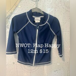 Flap Happy Navy Baby Jacket